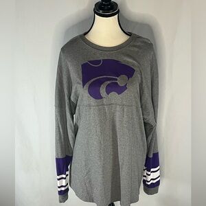 Pressbox Kansas State Wildcats Long Sleeve Spirit Jersey Medium